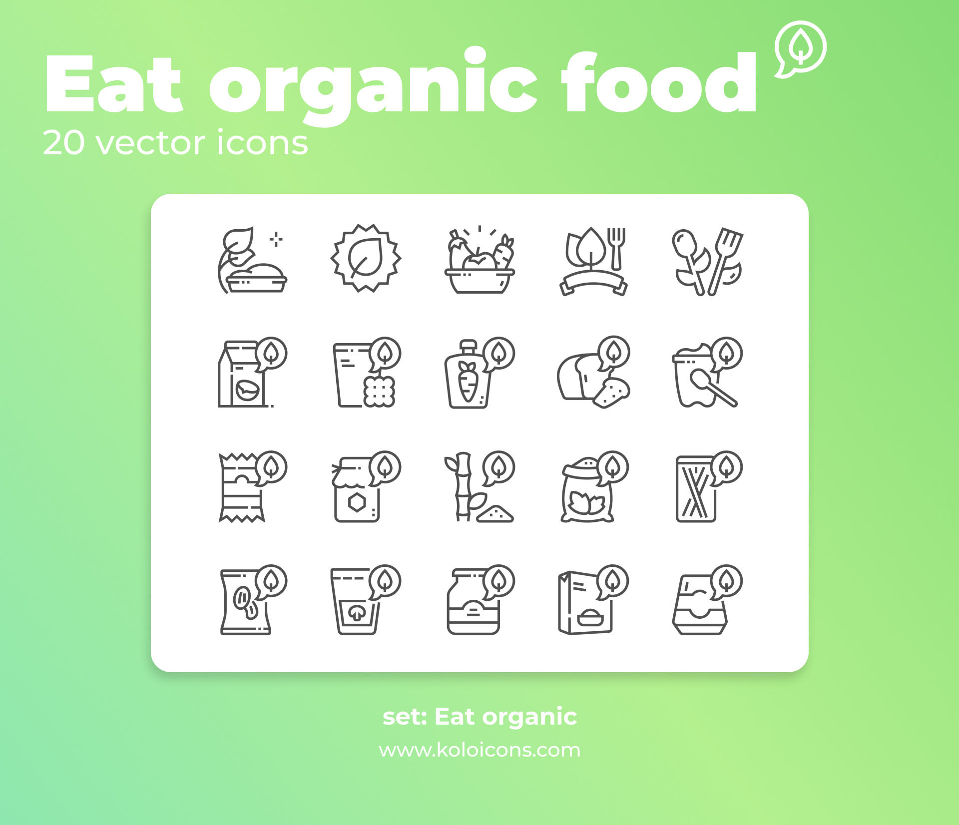 Organic food icon design food food icons graphic icon natural food organic food vector