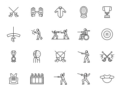 20 Fencing Vector Icons design download fencing fencing icon fencing vector free download free icons free vector freebie graphicpear icon set icons download illustration vector icon