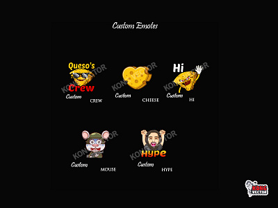 Custom Twitch Emotes cartoon design emoji emote emotes illustration twitch twitchemote twitchemotes