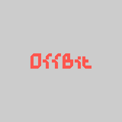 OffBit - Wordmark Logo brand branding clean design digital flat graphic design logo offbit wordmark zalgraphics