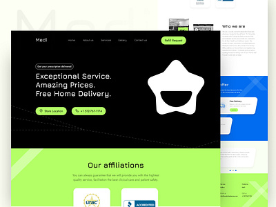 Medical Services - Website branding colors design dribbble medical minimal ui webdesign website