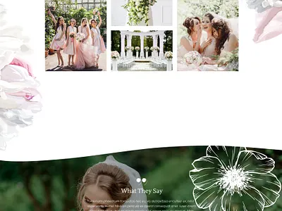 Banquet & Wedding Stylist ui ux website design