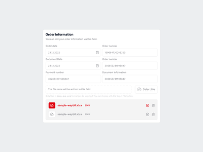 Order Information Model - Invoice admin calendar dashboard date design graphic design ui user interface