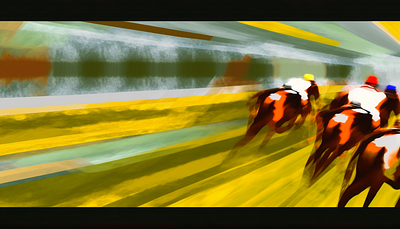 A Day at the Races abstract ai colorful creative digitalart education illustration inspiration learning midjourney modern people texture