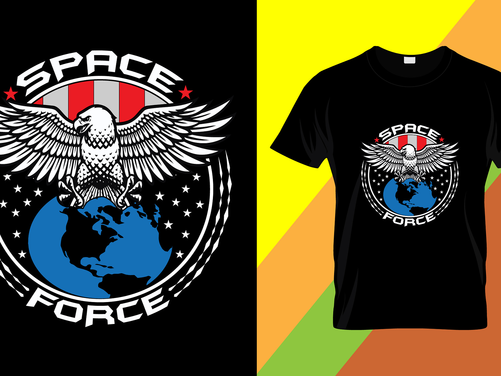 Space Force T-Shirt Design by Engr Kamrul Habib on Dribbble