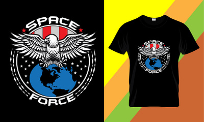 Space Force T-Shirt Design adobe illustrator air force america awesome branding classic custom fashion graphic design nasa power space nasa styel t shirt t shirt design typography us army us veteran vintage