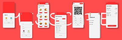 MESSCAFE app design firstproject typography ui uiux ux