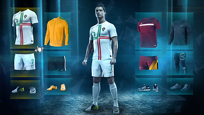 Ronaldo Parallax Change Clothes adobe after effect animation branding design digitalart drawing graphic design illustration logo ui