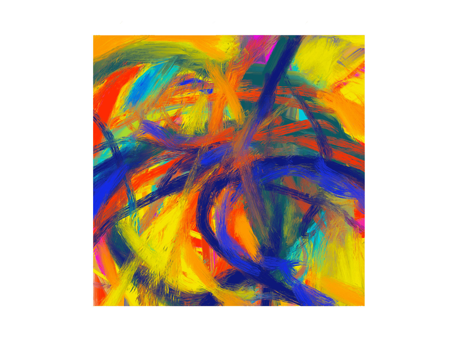 Abstract expressionist oil painting. by Saint on Dribbble