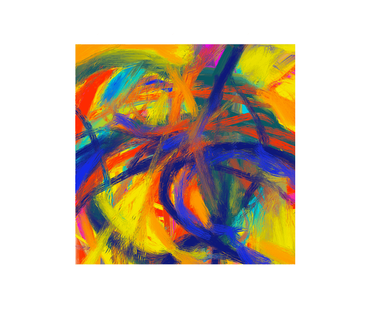 Abstract expressionist oil painting. by Saint on Dribbble