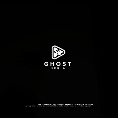 Ghost Media creative ghost logo media