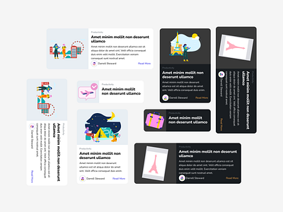 Components for a Roommate finder app app design illustration ui ux