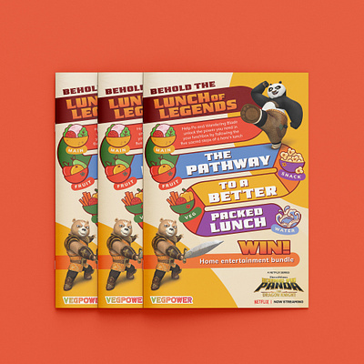 Lunch of Legends - Veg Power x Kung Fu Panda design graphic design illustration indesign print print design vector