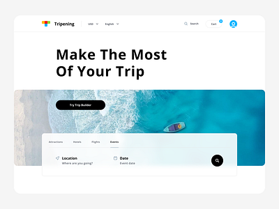 Landing page design ui ux web