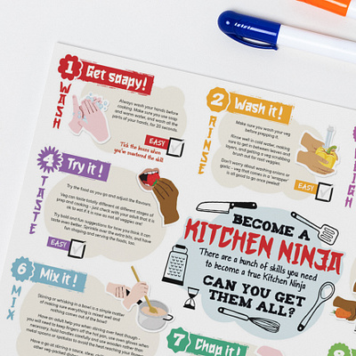 Kitchen Ninja - Simply Veg branding design graphic design illustration indesign print typography vector