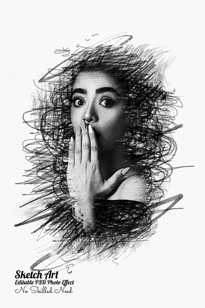 Pencil sketch photo effect template abstract art design drawing effect illustration logo mrikhokon pencil pencil sketch photo photo effect photoshop photoshop action sketch template