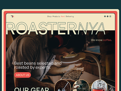 Roasternya - Coffee Roasters Brand branding design graphic design web