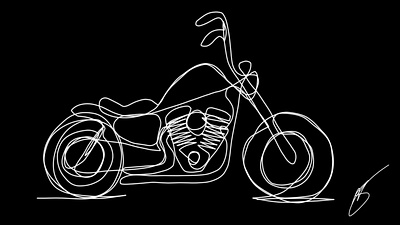 Radical Bike Ink illustration motorcycle art motorcycle design