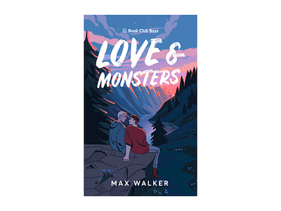 Love & Monsters book book cover cover dawn gay illustrated illustration mountains romance