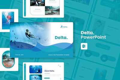 Delta - Ocean And Sea PowerPoint Template design keynote powerpoint ppt presentation template templates