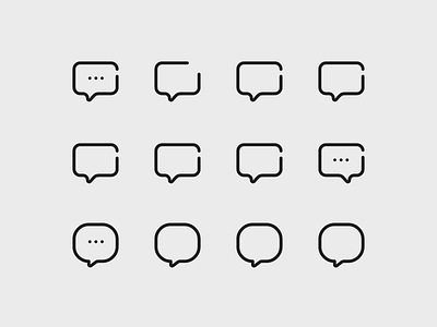 Chat Icons In Rive animation design icon icons illustration motion graphics rive rive.app vector