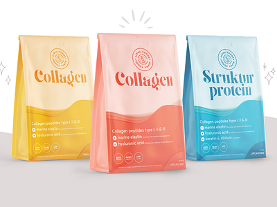 Alpha Foods package proposal alpha branding collagen design graphic design identity logo packaging pouch vector