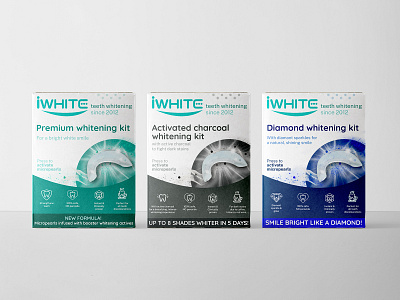 iWhite packaging update box branding graphic design iwhite package packaging teeth whitening