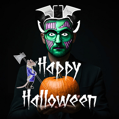 Halloween Poster 3d animation art artwork branding design devil fashion graphic design halloween horror illustration logo motion graphics night photography spooky trending typography vector