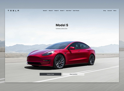 Tesla Home Page 2023 cars driving driving cars electric car figma home page tesla ui uiux user interface web design
