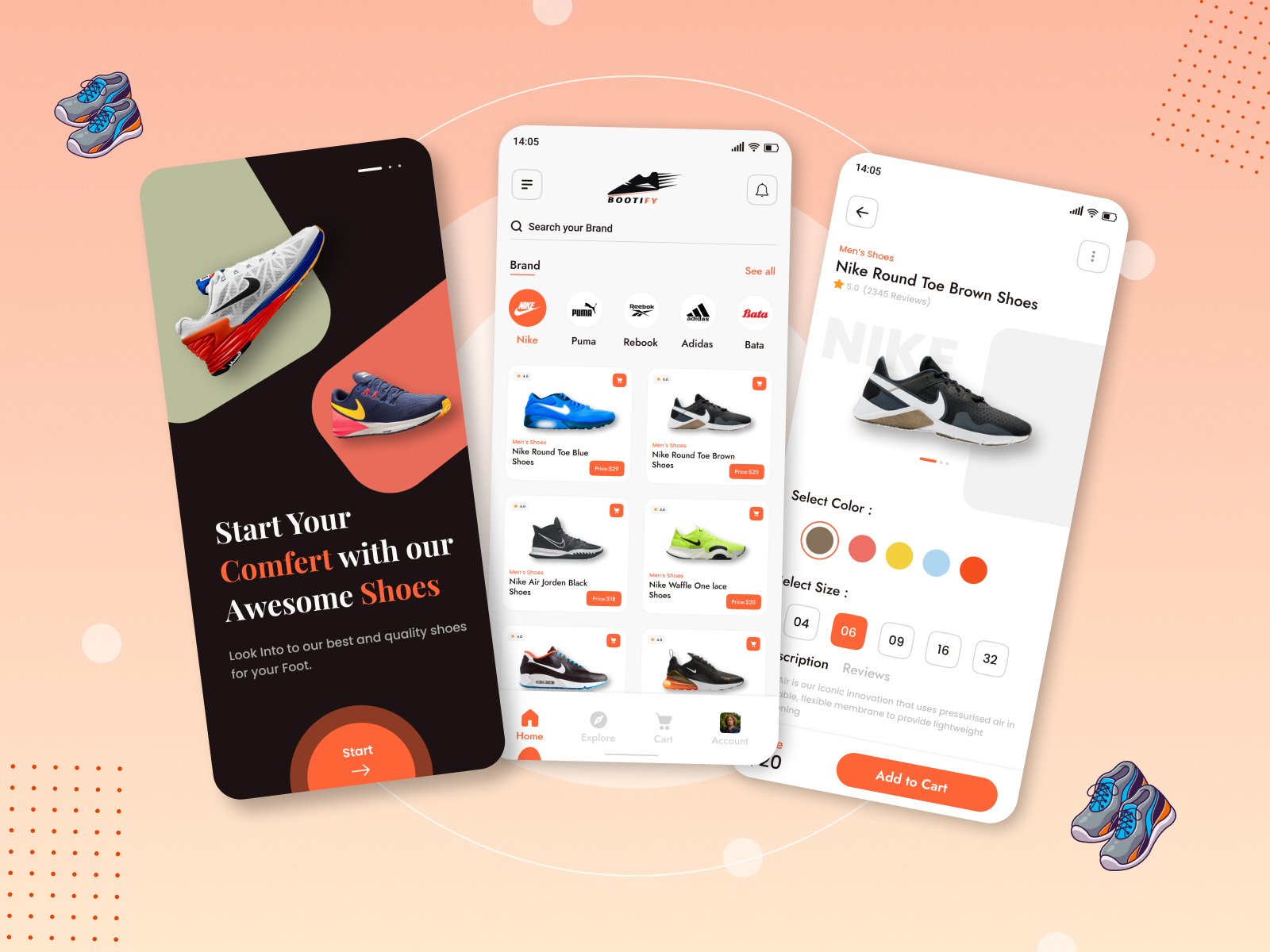 Online Footwear Shoes App by Codeflash Infotech on Dribbble