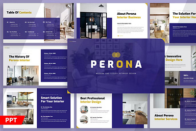 Perona - Interior Business Powerpoint design google slides powerpoint ppt presentation slide slides