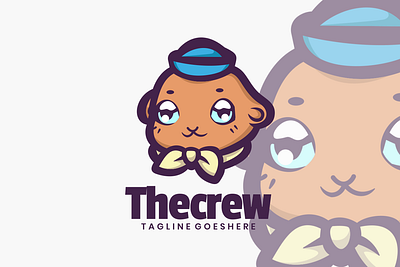 Thecrew animal branding cute mascot design graphic design illustration logo vector