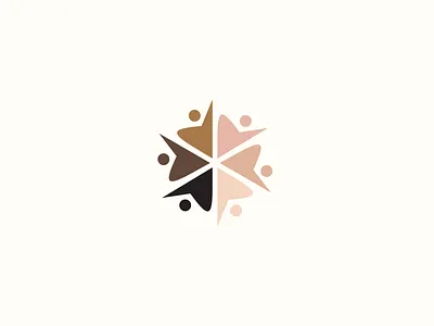 PTL Consulting Logo branding circle design diversity graphic design inclusion logo logo design minimal p p circle people together