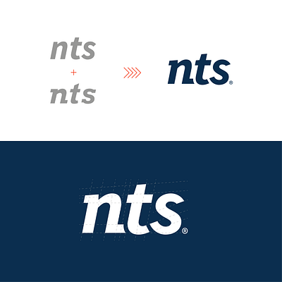 NTS Branding branding design graphic design kerning lettermark logo positioning typography