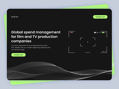 TV production management landing concept concept design landing trendy ui ux