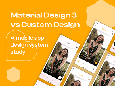 Material Design 3 vs Custom Design app design material design ui ux