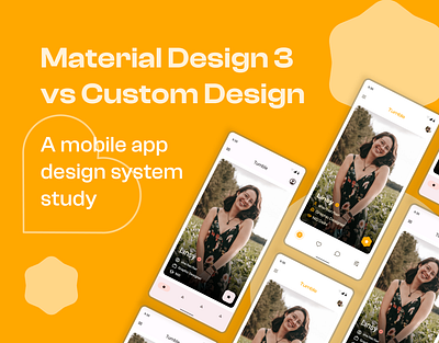 Material Design 3 vs Custom Design app design material design ui ux