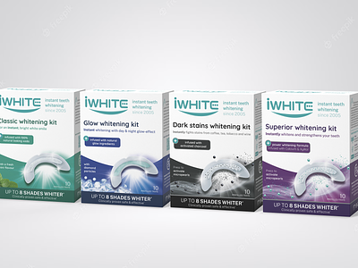 2023 Iwhite packaging box branding dental graphic design healthcare hygene iwhite packaging personalcare pharmacy teeth whitening