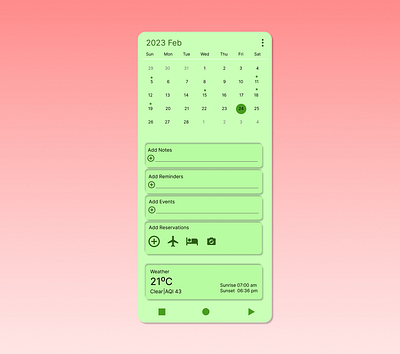 Calendar 038 app calendar dailyui design ui ux