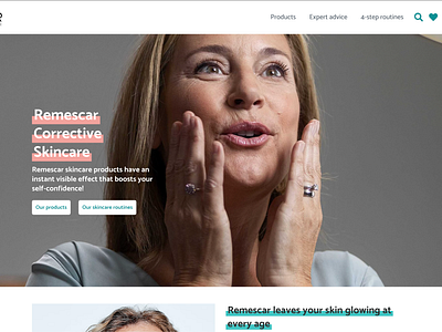 Remescar webdesign & strategy beauty branding design remescar skincare skinhealth strategy ui ux webdesign