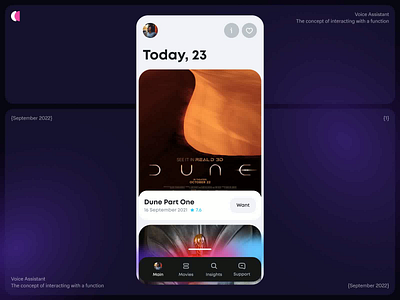 Micro Animation of voice assistant aftereffects animation concept design figma mobile ui