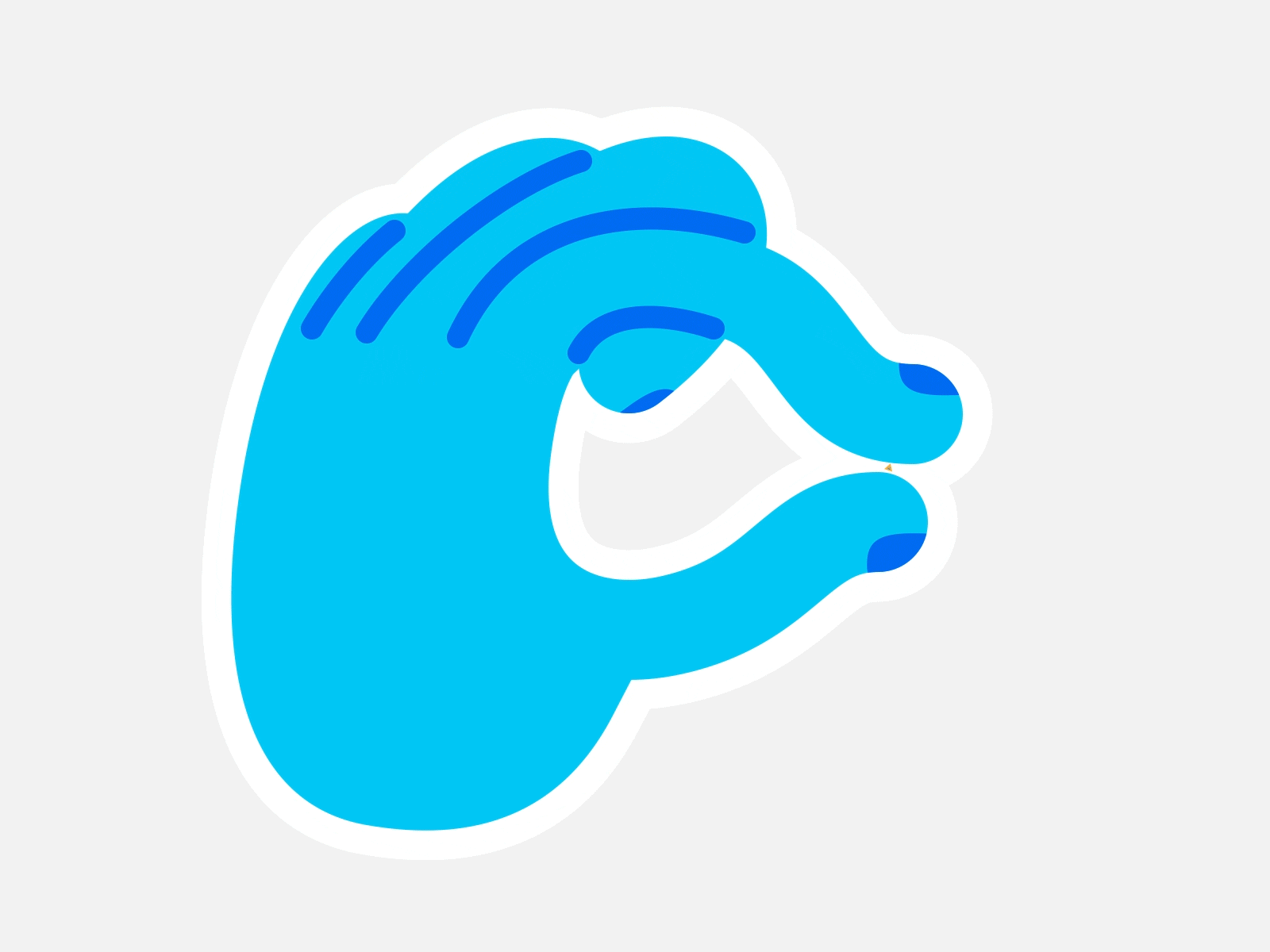 Blue Hands | Gif collection after effects animated illustration animation blue bold graphic design hand illustration morphing motion motion design motion graphics star sticker