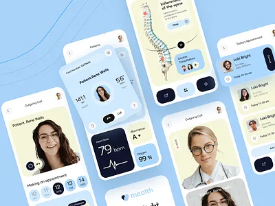 Healthcare service - Mobile App app app design doctor healthcare healthcare app medical medical app medicine mobile app mobile app design mobile design mobile ui