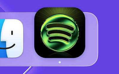 Spotify App Icon 3d 3d logo branding candy logo freelance glossy gradient graphic design green icon design logo mac app saas logo shiny spotify logo