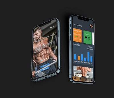 Gym app app design gym ui ux