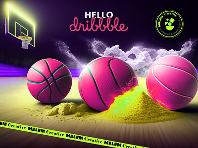 Hello Dribbble! brand design branding design graphic design photoshop visual design