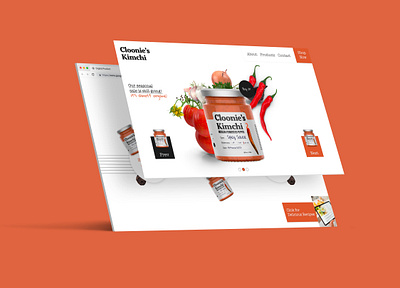 Cloonie's Kimchi | Product and Web Design adobexd branding design foodpack graphic design illustration package packaging product design web webdesign website