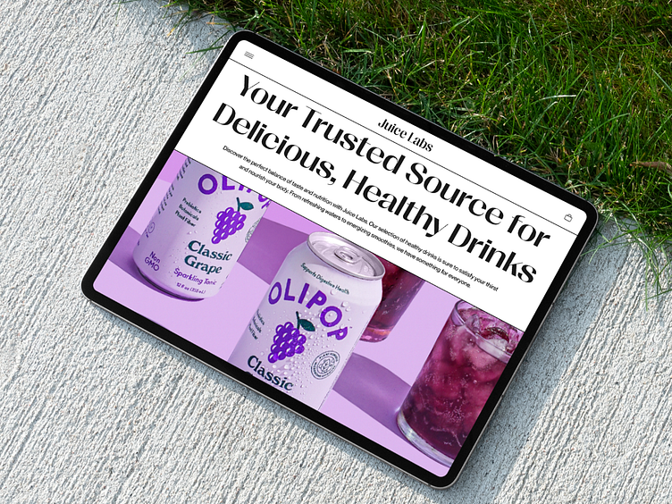 Juice Labs Landing Page by Nivesh Birangal on Dribbble