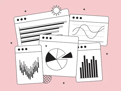 Analytics from Tokyo Illustrations analytics chart curves dashboard free freebies graph illustration kapustin resources set vector