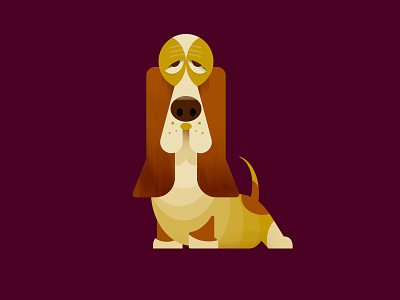 Bagel the Beagle beagle character design dog funny illustation pet sylized vector